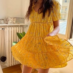 Urban Outfitters Pippa chiffon tiered dress XS/S